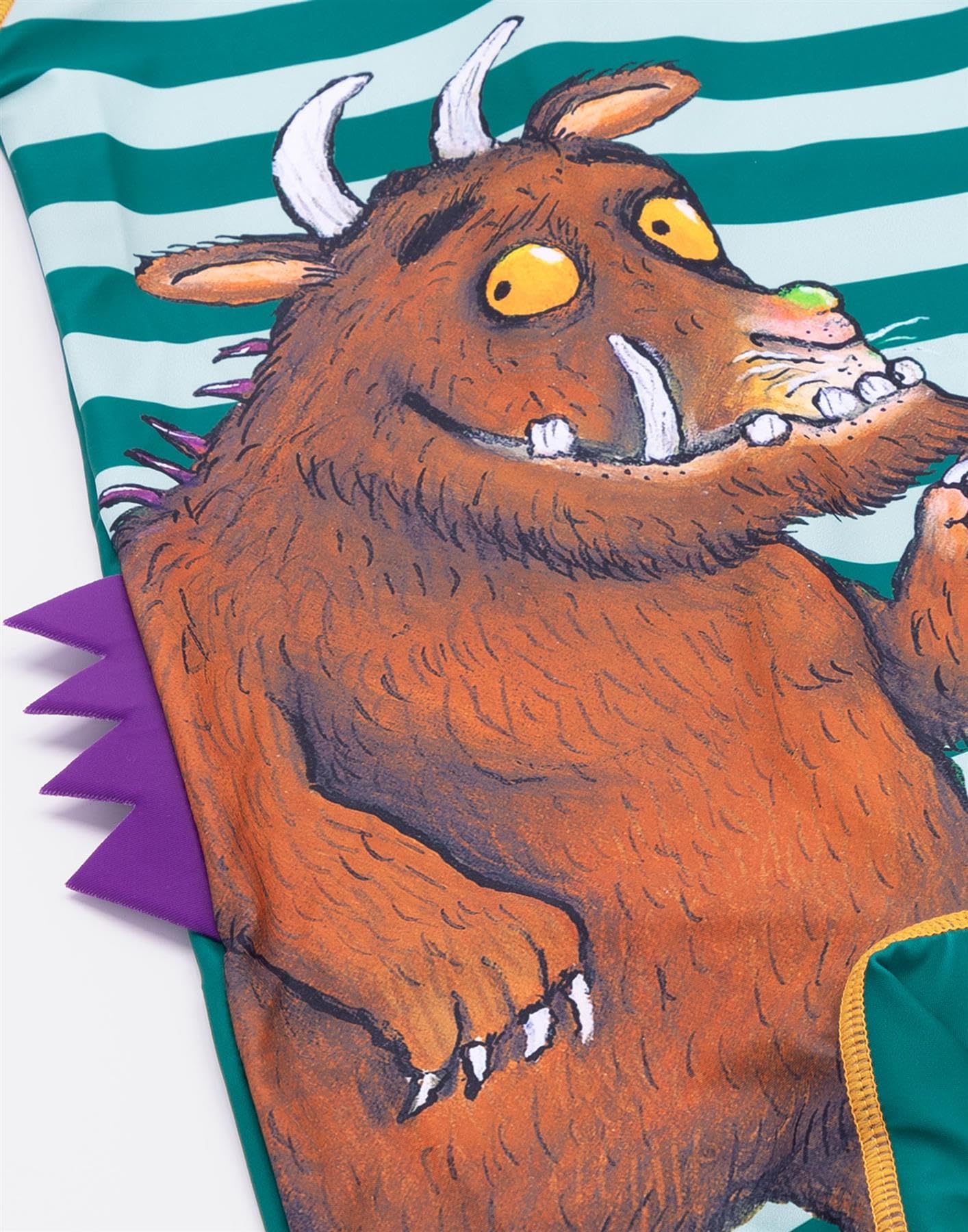 The Gruffalo El Traje de baño Boys Surf Suit | Niñas Niños pequeños Ratón Personajes del Bosque Traje de baño Verde Rayado | Mercancía de Libros Animados de programas de televisión
