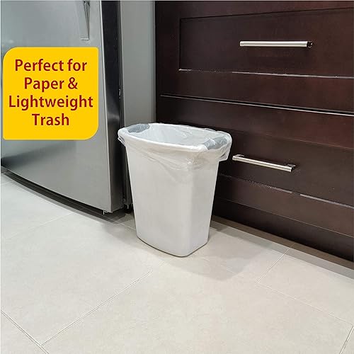 Miniatura 5 de Bolsas de basura transparentes de 4 galones  100 pequeñas bolsas de basura  Mini bolsas de basura para mini bote de basura  Bolsas de basura de