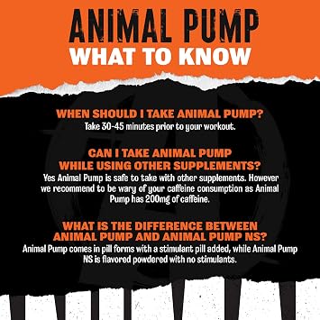 Animal Pump Pre-Workout Supplement for Energy, Focus and Muscle Volumizing, with Nitric Oxide Boosters Including Stims and Nootropics, Creatine, and Ultimate Pump Enhancer, 30 Packs