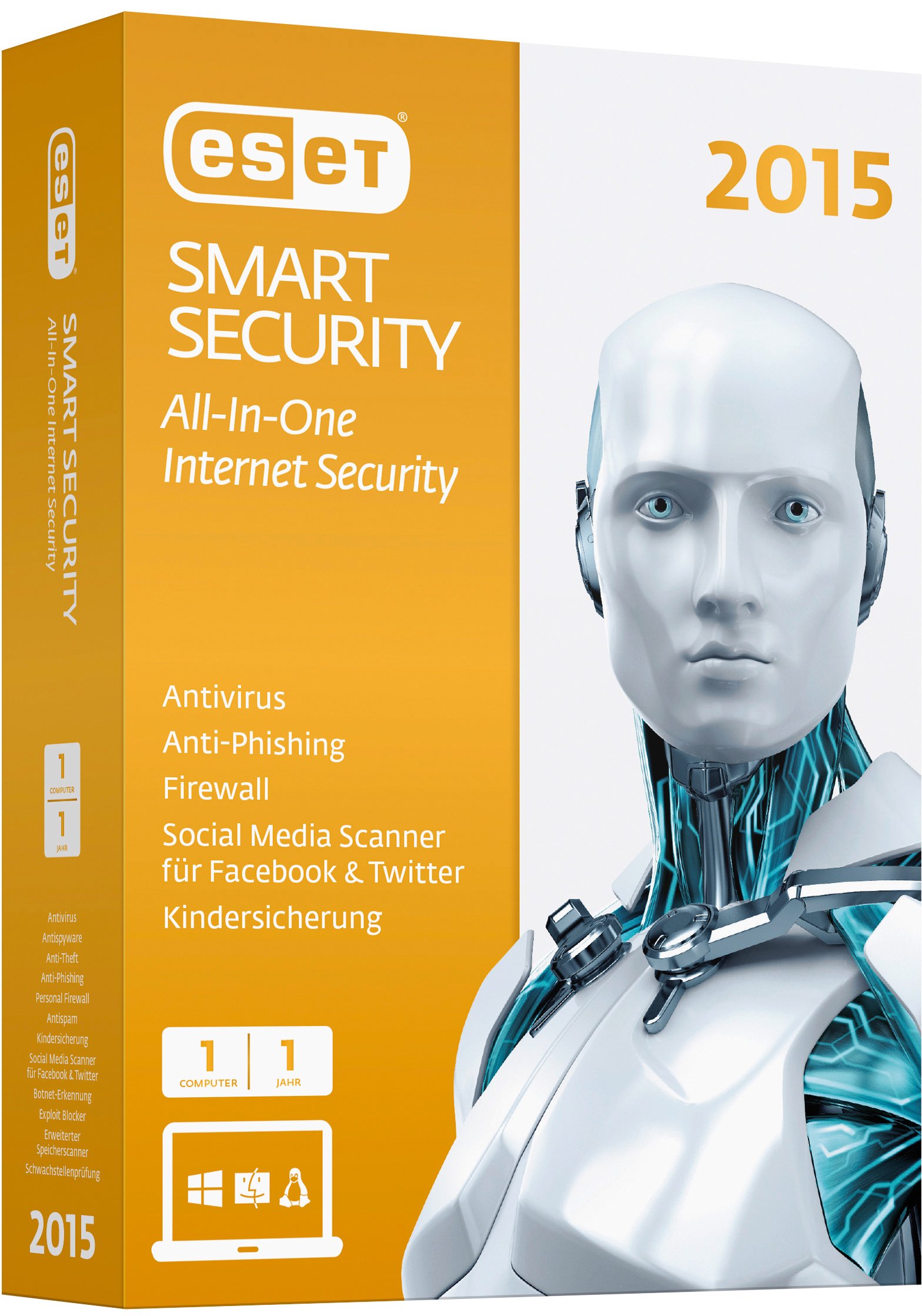 ESET Smart Security 2015 - 1 Computer (Minibox)