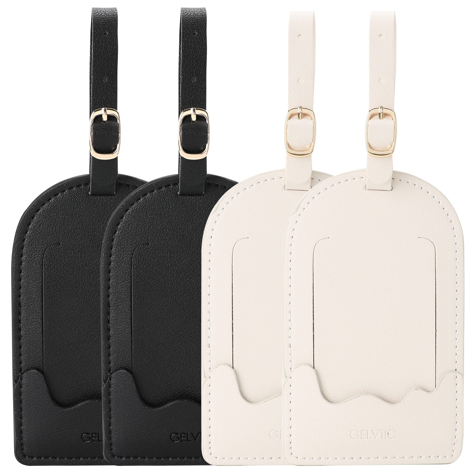 Luggage Tags - 4 Pack Black & White