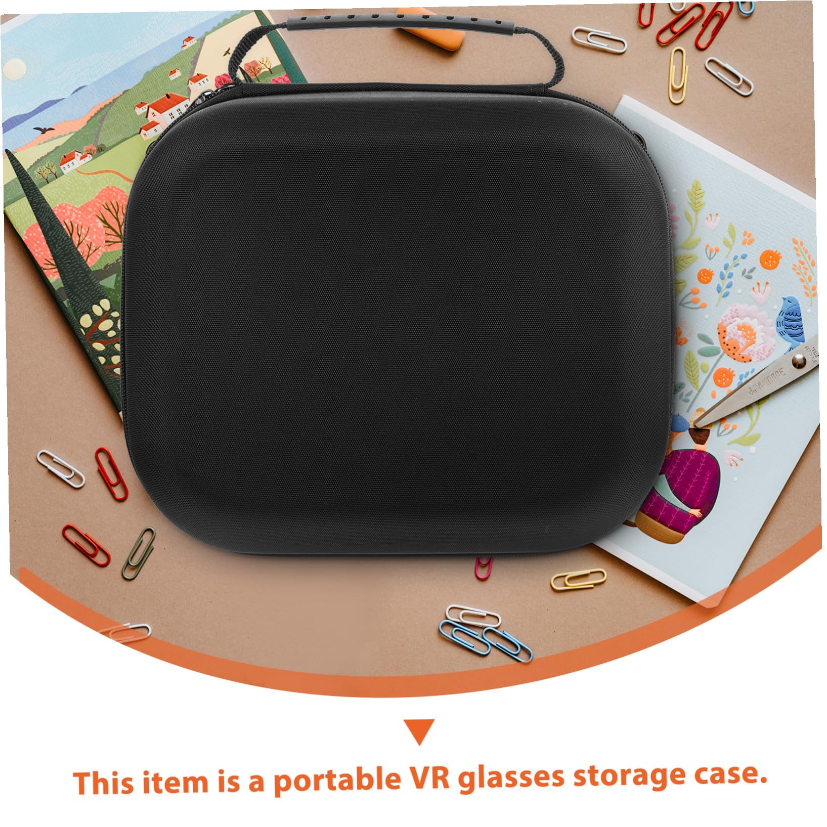 WOONEKY Estuche para Gafas De Realidad Virtual Portátil Resistente Golpes Bolsa Eva para Gafas VR para Viajes y Almacenamiento Seguro
