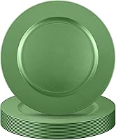 Vista 71 de Tanlade 50 Pcs 13 Inch Charger Plates Bulk Round Wedding Chargers Plastic Dinner Plates for Table Setting Wedding Party Decoration (Gold)