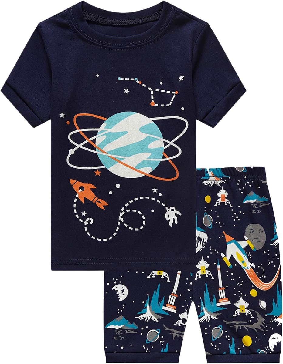 Family Feeling Boys Summer Pajamas Sets Short Sets