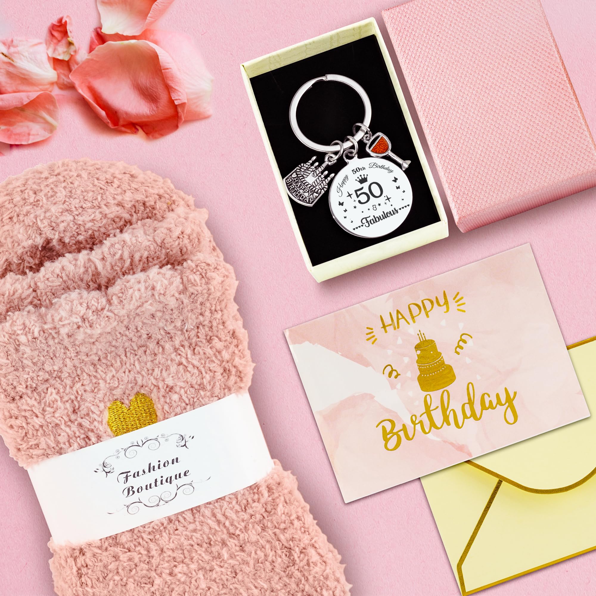 Epessa Cadeau d'anniversaire – Panier cadeau spécialement conçu pour les filles (50 ans)