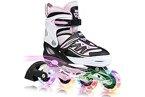 2PM SPORTS Cytia Pink Illuminating Inline Skates: Light Up the Night