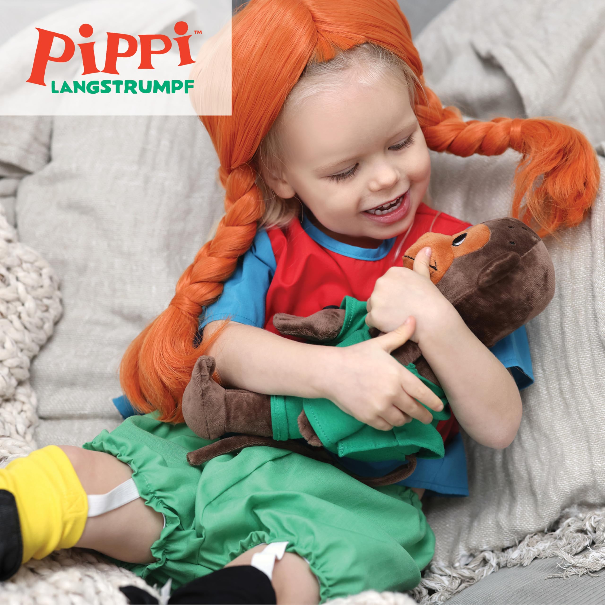 Pippi Langstrumpf Jungen & Mädchen Schuhe in Schwarz – Hausschuhe für Kinder & Kinderschuhe in Schuhgröße 36/37 – Faschingskostüm & Halloween Kostüm Schuhe für Kinder