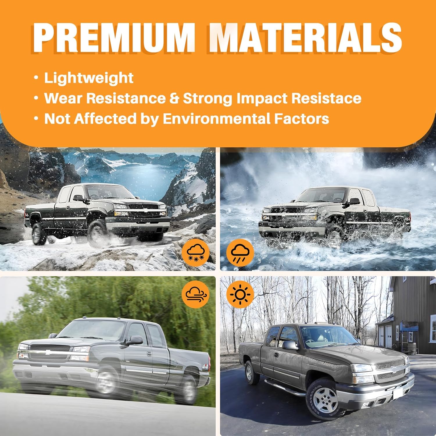 CarPartsDepot Front Grille Black Insert With Chrome Center Bar Compatible With Chevrolet 2003-2007 Silverado 1500 2500 3500