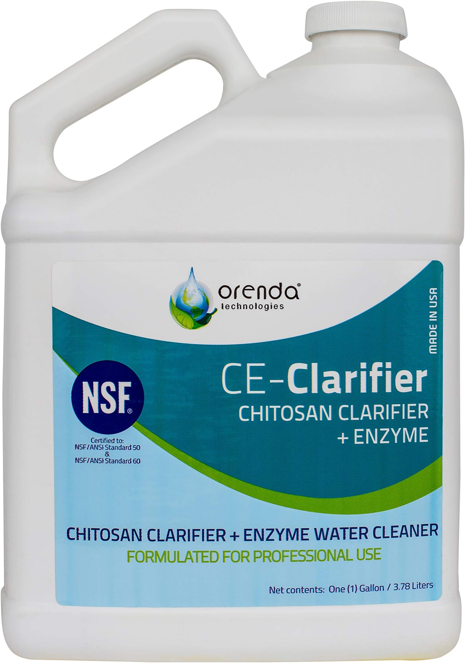 Orenda CE-Clarifier: Chitosan Clarifier Plus Enzymes 1 Gallon
