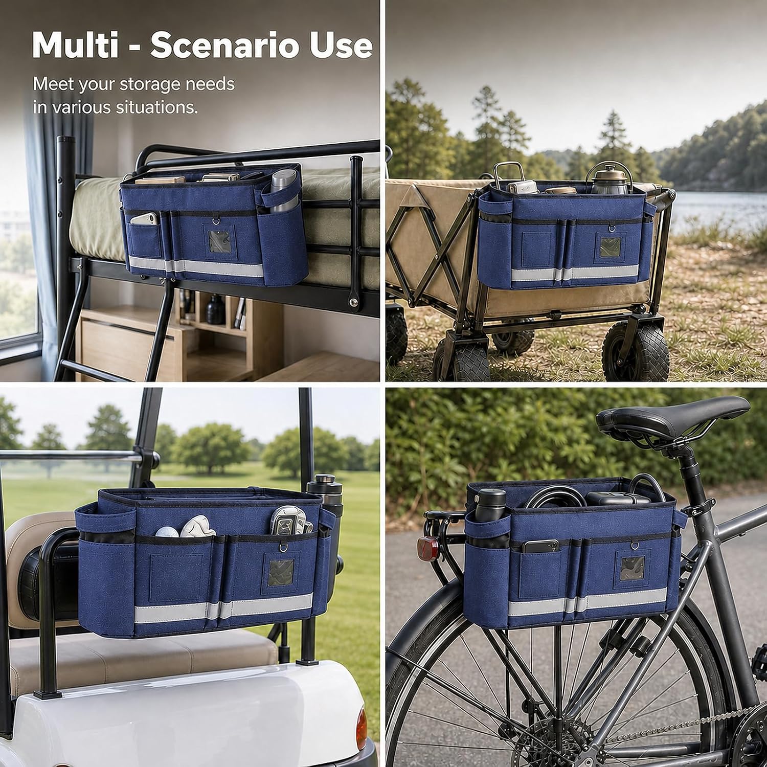Walker Basket with Cup Holder Walker Bag with Large Capacity image 4