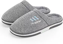 Chinelos Quentes de Pelúcia para Homens com Solado Antiderrapante - Super Confortáveis e Duráveis, Presente Aconchegante para Homens, Pai e Namorado