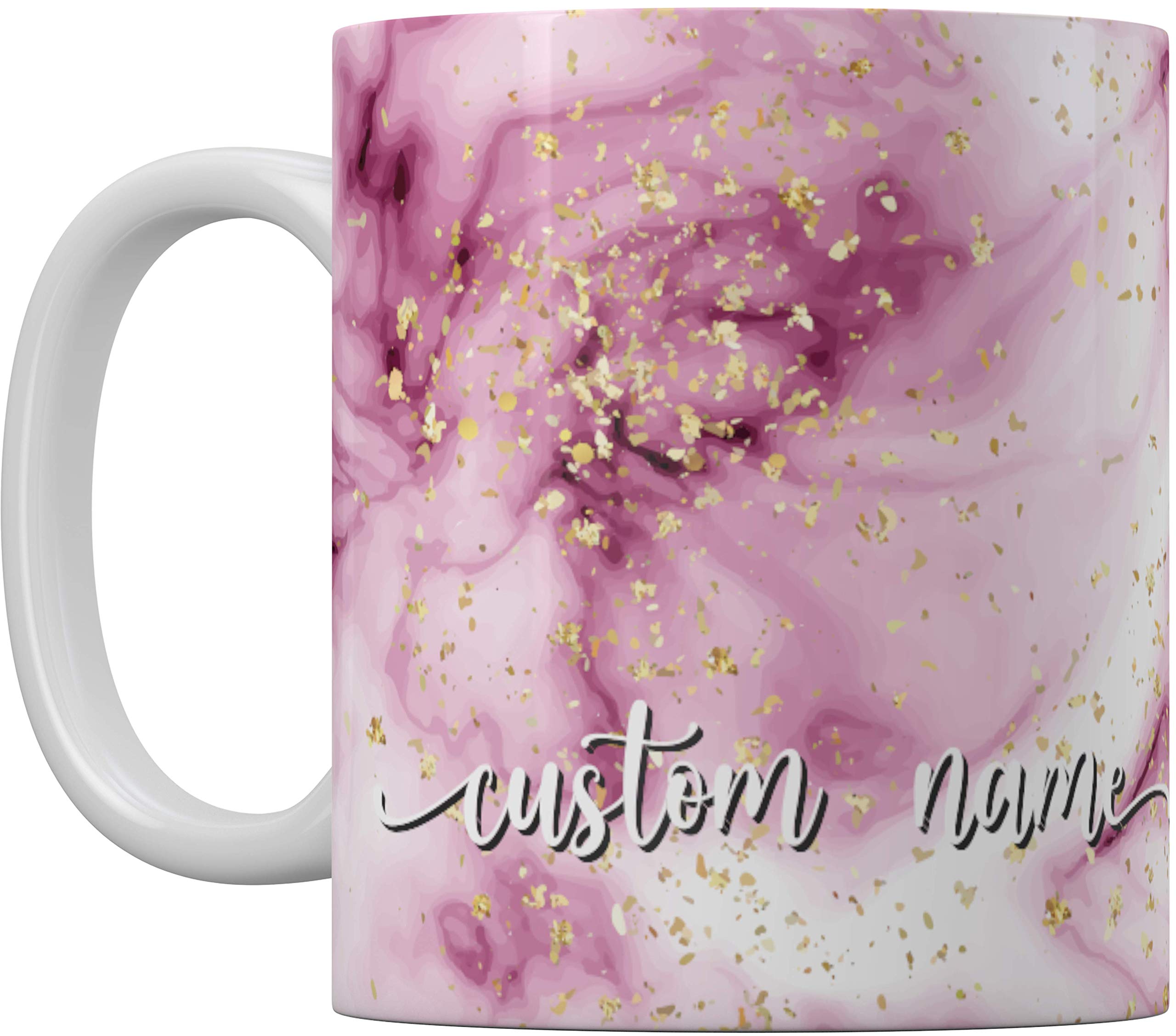 Personalised Watercolour Marble Flowing Name, Custom Name Mug, Coffee Mug, Funny Mug, Marble Mug, Watercolour Mug (Option 3)