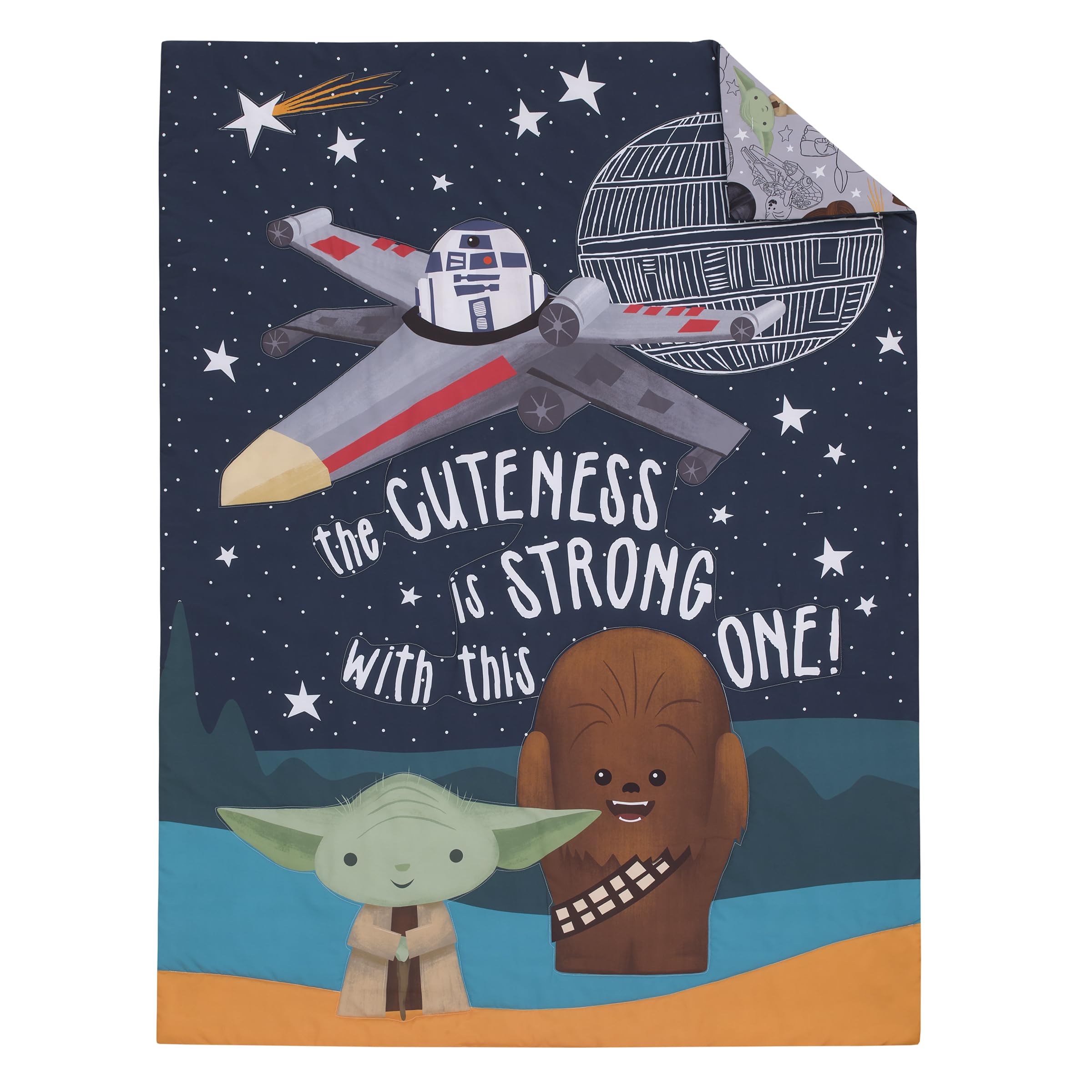 Amazon.com: Star Wars Welcome to The Galaxy Navy and Gray Yoda, R2