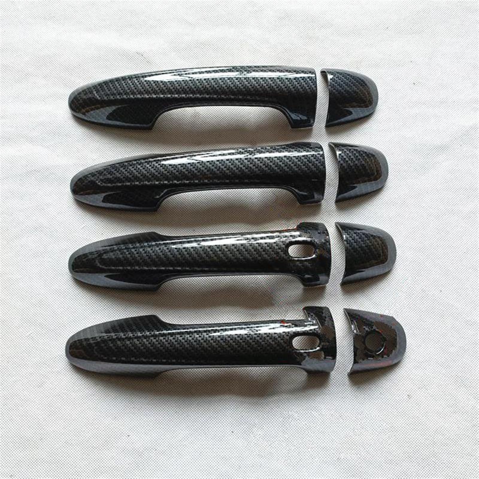 Kjhopy A Ccessories Car Door Handle Cover Trim Plastic Imitation Carbon Fiber For Toyot For Hilux For Revo For Rocco 2016-2023 Exterior Door Handle(A)