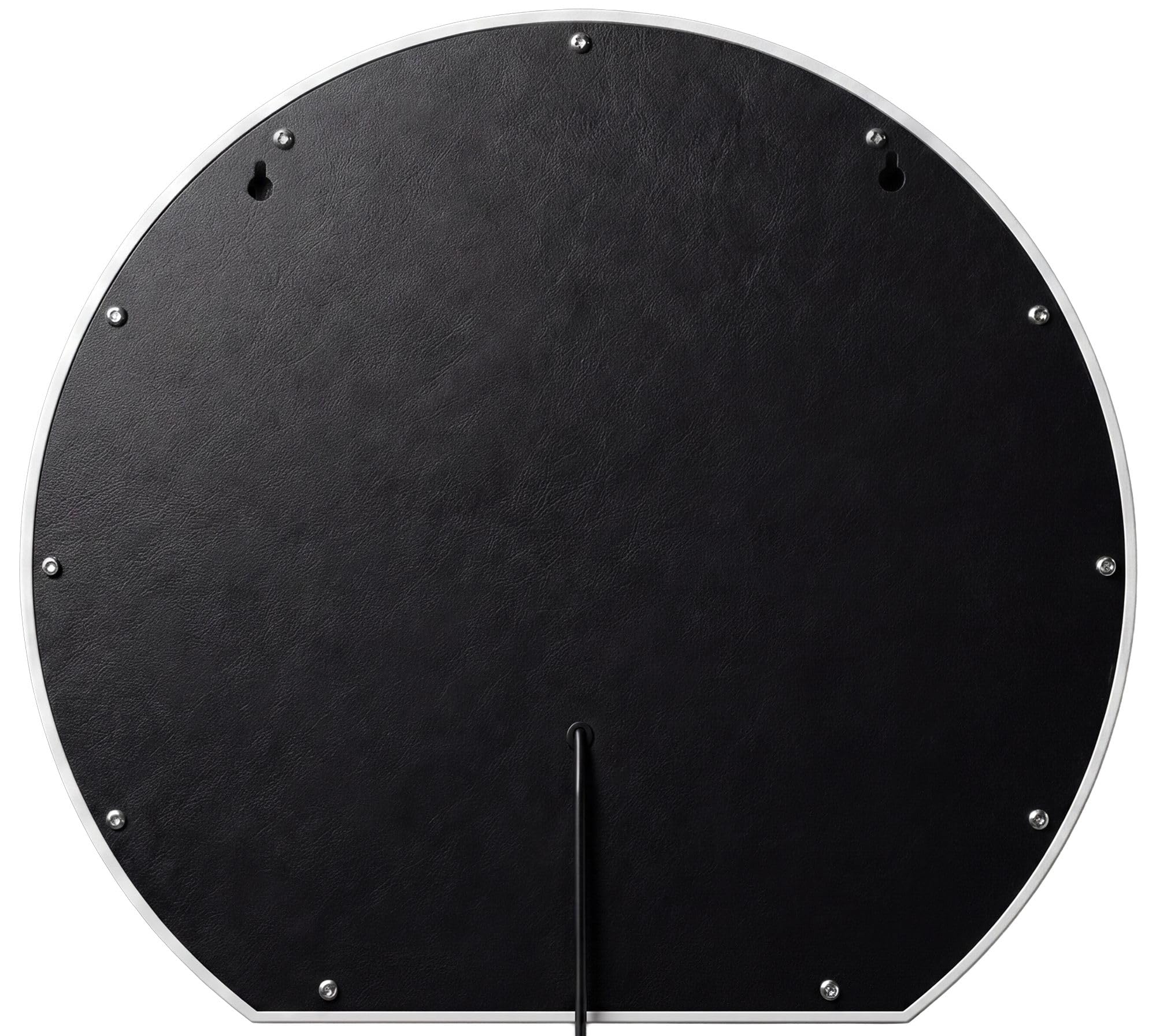 CLP Espejo de Bano LED semicircular, Espejo de Pared sin Marco con Sensor tactil, Regulable, 3 Tonos de luz, antivaho Baloni, Tamaño: