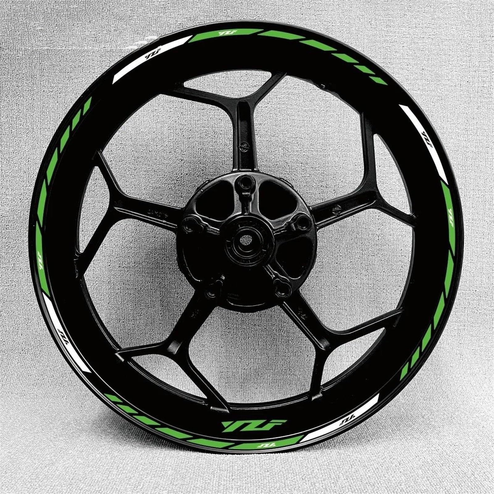 Motorcycle Reflective Wheel Stickers Rim Decal for Yamaha R1 R15 R125 R6 R7 MT-09 MT09 MT07 MT10 for Tracer(Color21)