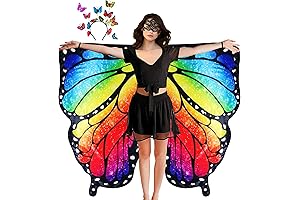 D.Q.Z Double Sided Butterfly Wings Halloween Costume for Women