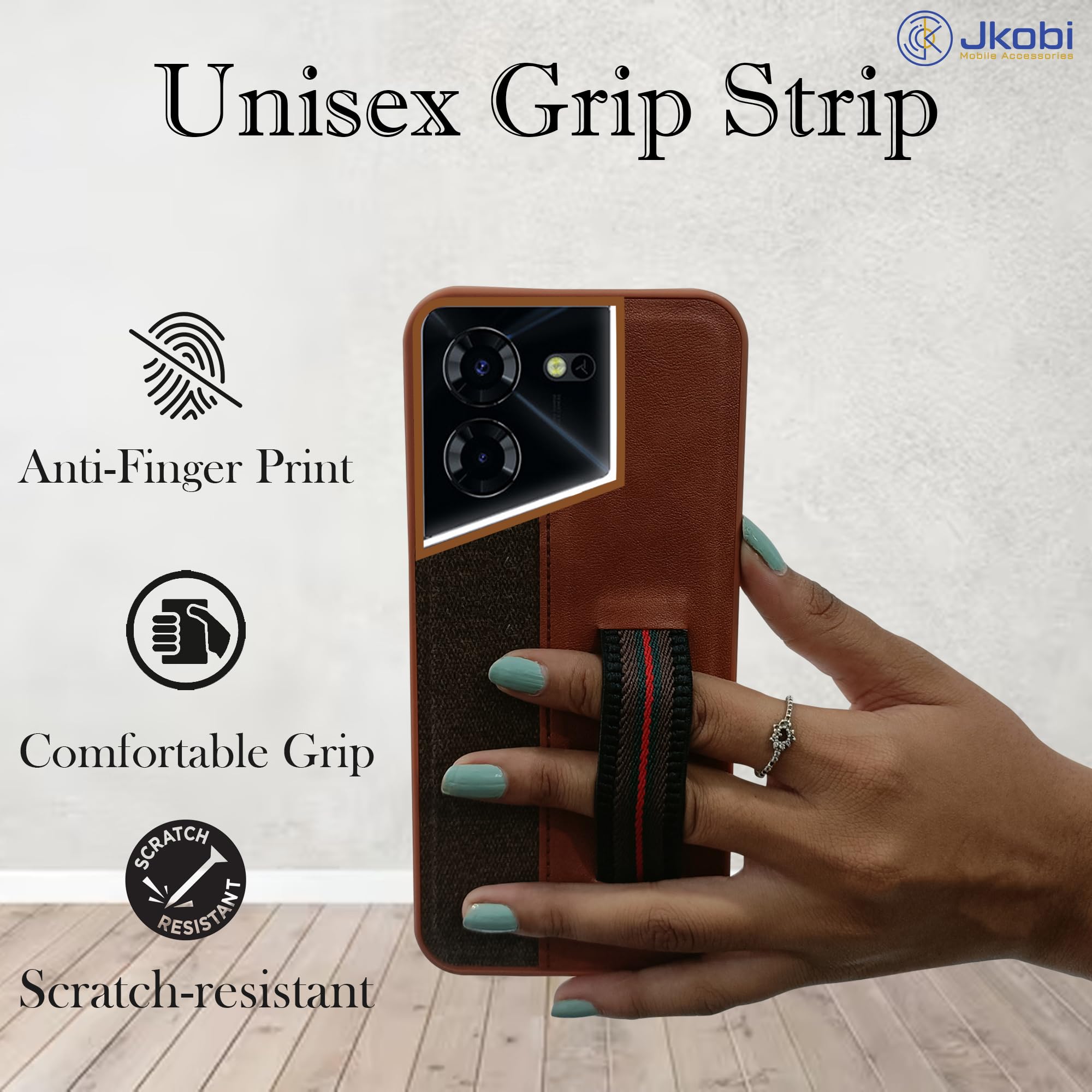 Jkobi Back Cover Case for Tecno Pova 5 Pro 5G (Professional PU