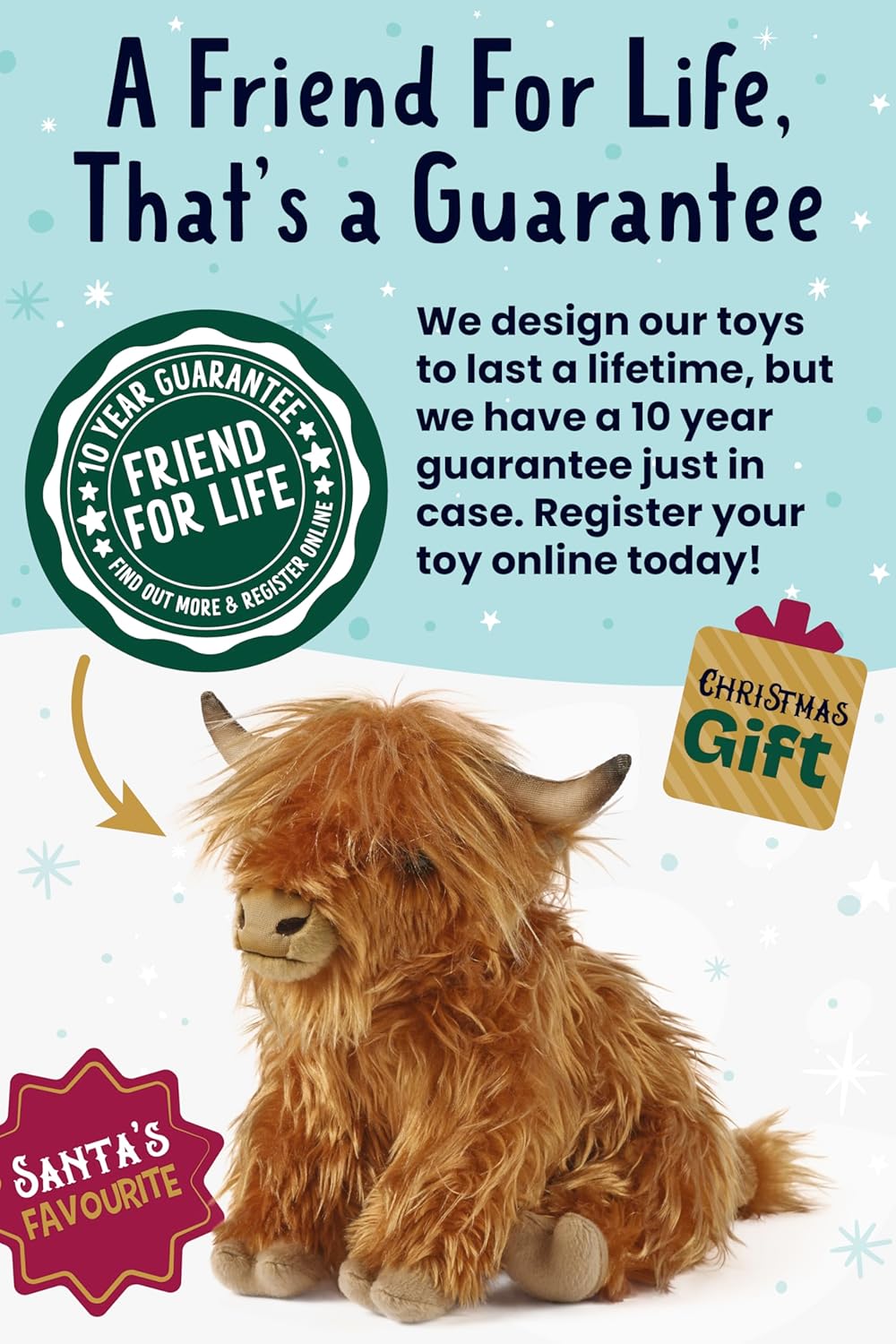 Living Nature Highland Cow Brown Soft Toy Farm Toy with Sound | Soft Toy Gift for Kids | 22 cm 8 81qinG9YQIL. AC SL1500