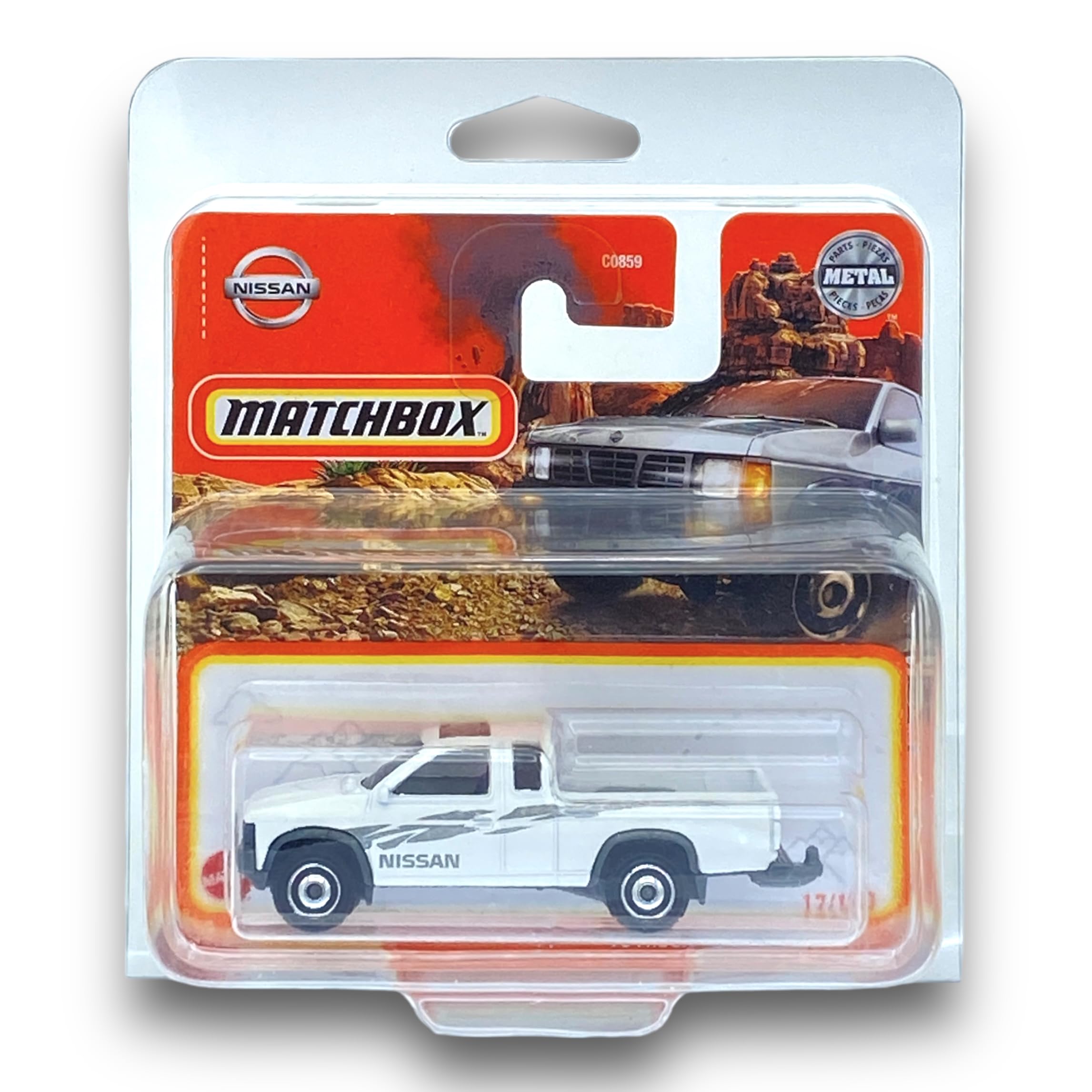 Matchbox '95 Nissan Hardbody (D21) (White & Silver), Nissan 2022-17/100 (Short Card)