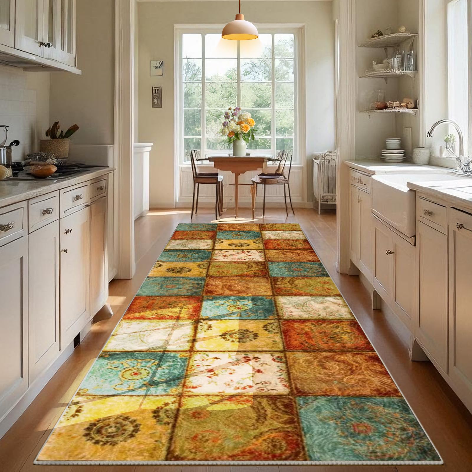 Long Runner Rug for Hallway, Washable Carpet Runner Rug for Kitchen, Non-Slip Extra Long Entryway Runner Rug, Laundry Bedroom Room Rug Runner, Long Hallway Hall Runner Narrow Rugs 70 x 280 cm