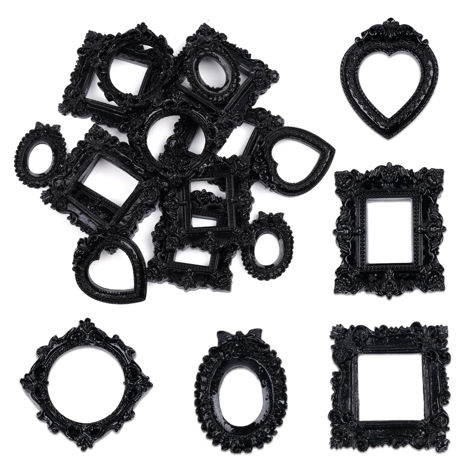Photo 1 of Poualss 25-Piece Vintage Resin Mini Picture Frames