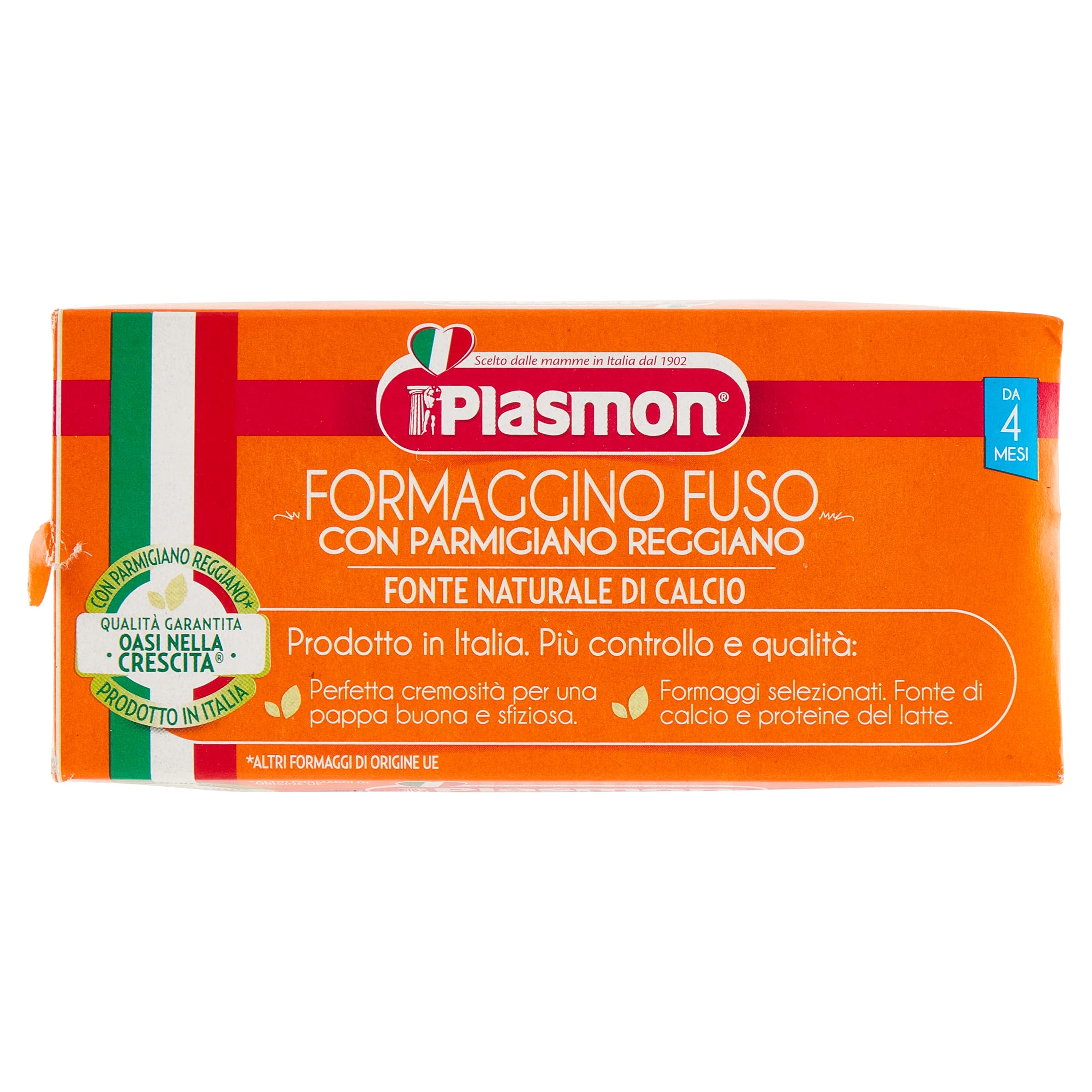 Plasmon Omogeneizzato Formaggino Fuso e Parmigiano Reggiano 2x80g (12 Confezioni)