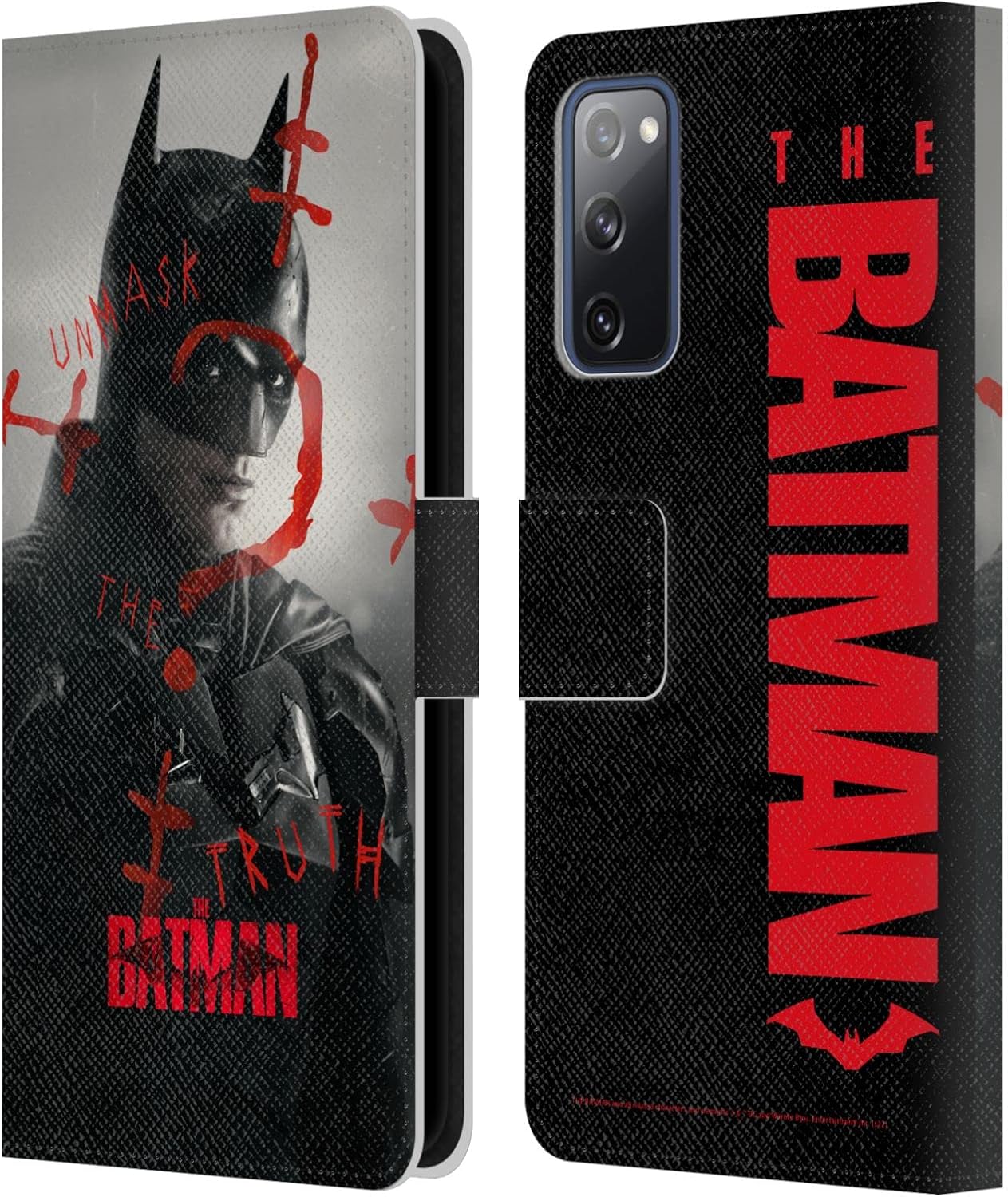 Head Case Designs Officially Licensed The Batman Logo Posters Leather Wallet Case Compatible with Samsung Galaxy S20 FE / 5G