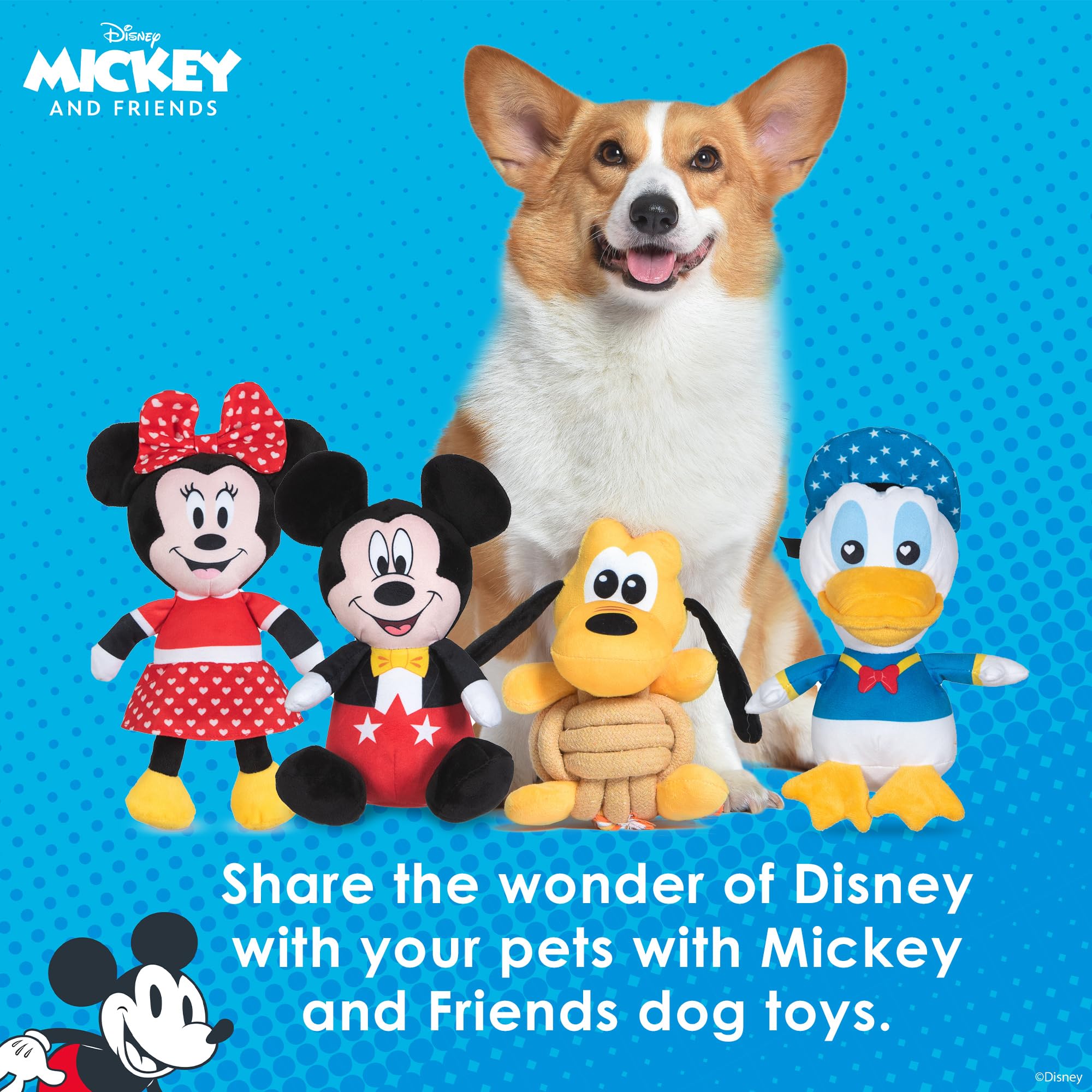 Snapklik.com : Disney For Pets Pluto Knotty Rope Pet Toy