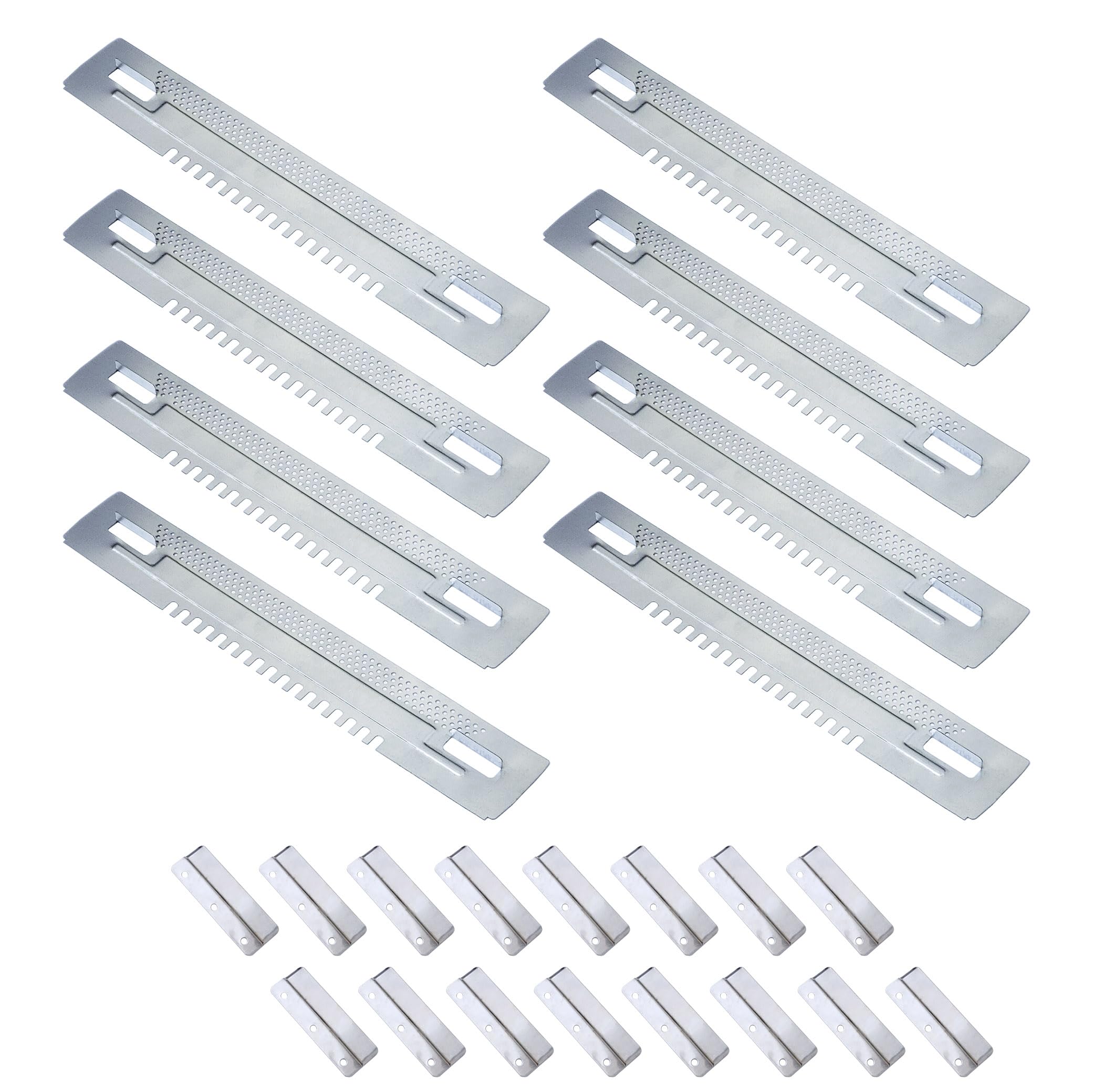 8pcs Metal Entrance Reducer and Mouse Guard Sliding Mouse Guards Travel Gates for 10 Frame Bee Hives Applied for Beekeeping