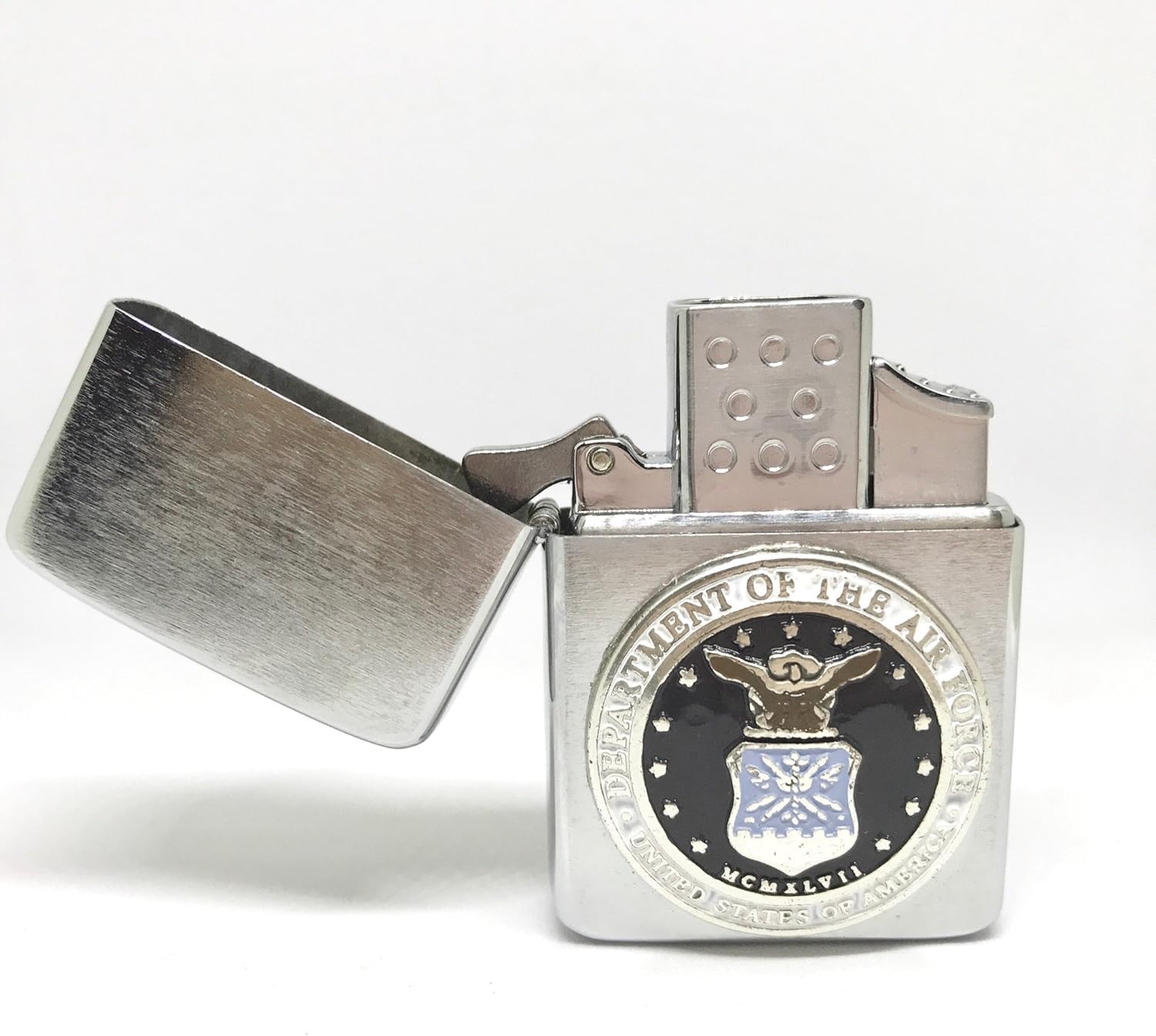 US Air Force Thunderbird Vector Pocket Lighter Stainless Steel Single Torch Cigar Lighter – Cigar Cutters by Jim