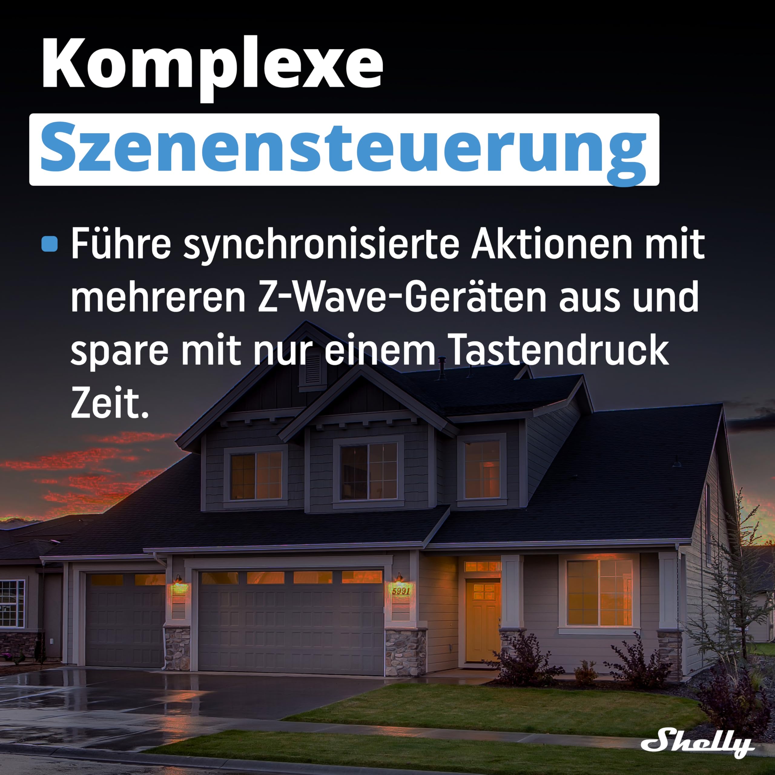 Shelly Wave i4 DC | Z-Wave Smart Controller | 4 Digitalen Eingängen 5-24 V DC | Hausautomation | Fortgeschrittene Steuerung | Z-Wave-Gateway Erforderlich | Erweiterte Funkreichweite
