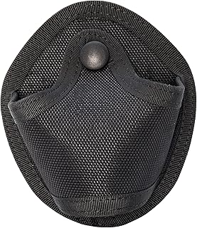 Dotacty Handcuff Holder Case Nylon Open Top Cuff Holster Pouch Sheath Fits Chain/Hinged Cuff for Duty Belt Law Enforcement (1 PCS)