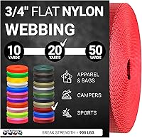 Vista 28 de Strapworks Rollo de correa de nailon resistente de 3/4 pulgadas para cinturón, mochila, eslinga, collar, correa, correas y más, 10, 20 o 50 yardas