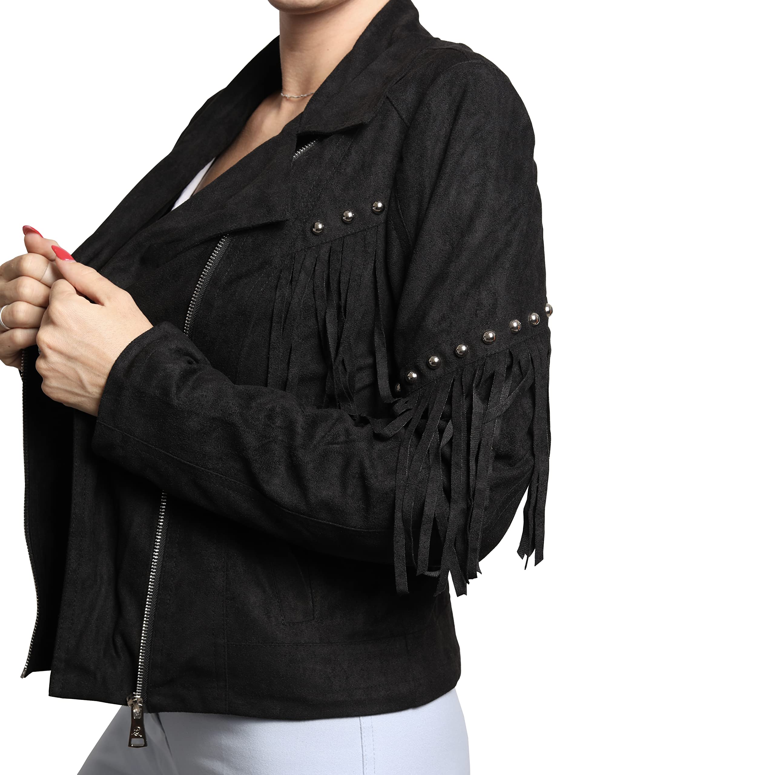 QUEEN HELENA Veste en Cuir pour Femme Y3003