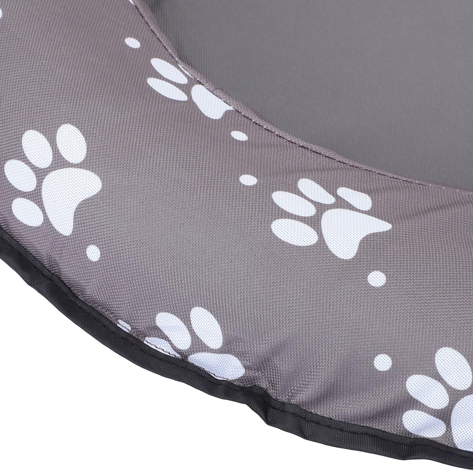 Kleine aufblasbare Hunde-Pool-Schwimmhilfe - 96 x 65 cm (37,8 x 25,6 Zoll) - Stabile Unterstützung, Sommerspielzeug für Hunde, geeignet für Pool, See, Camping und Strand (Grau)