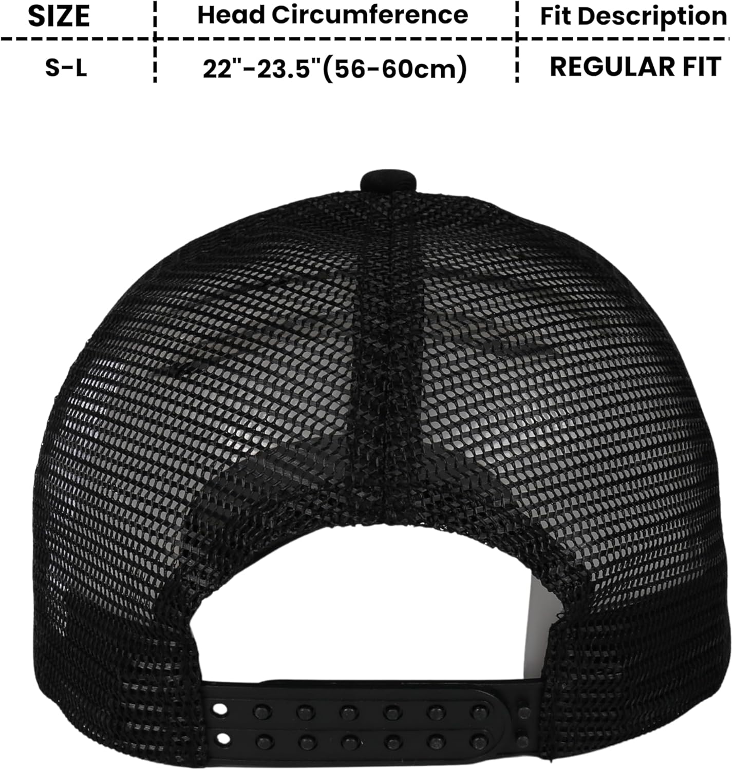 InnoBeta Anime Gifts Trucker Hat for Men, Adjustable Washed Cotton Embroidered Hat, Birthday Kawaii Gift for Anime Lovers, Girls - Black - Image 6