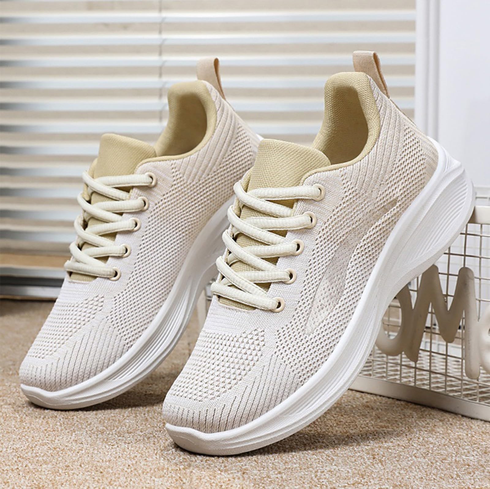 Zapatillas ligeras para mujer, zapatillas de gimnasio para mujer, cómodas, antideslizantes, para estar de pie, todo el día, informales, con soporte de arco, zapatos suaves para caminar, gimnasio,