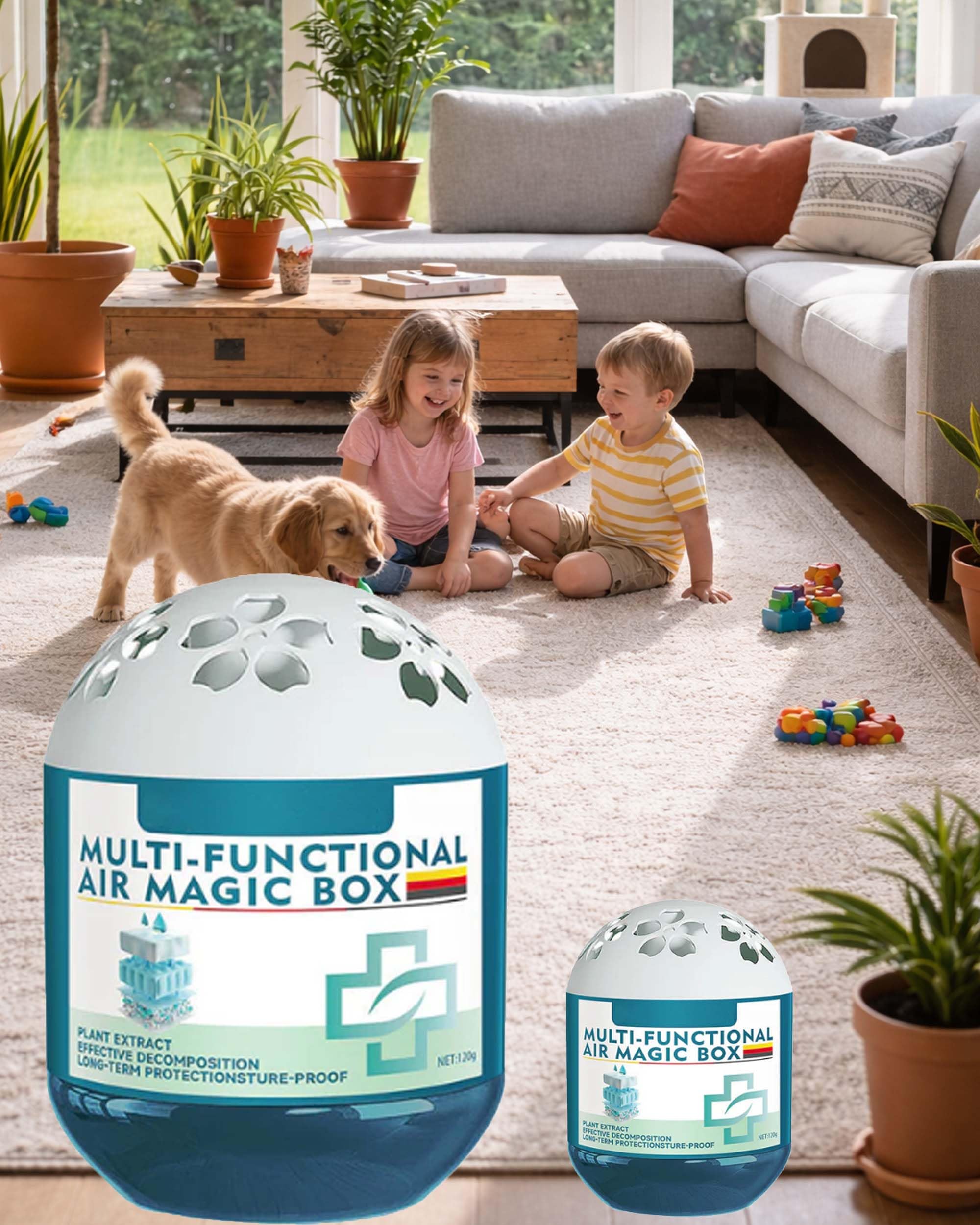 Indoor Air Purification Dust Removal Magic Box Bringing Health to the Family 120g Automatic Dust Collection Air Purifier