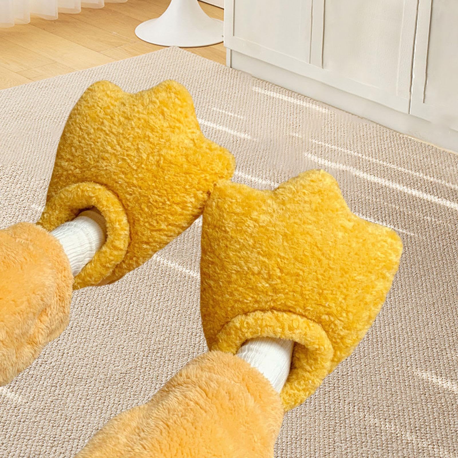 Perfeclan Pantofole a Forma di Zampa D'Anatra per Donna, Pantofole da casa Originali per Camera da Letto e Appartamento, 38-39