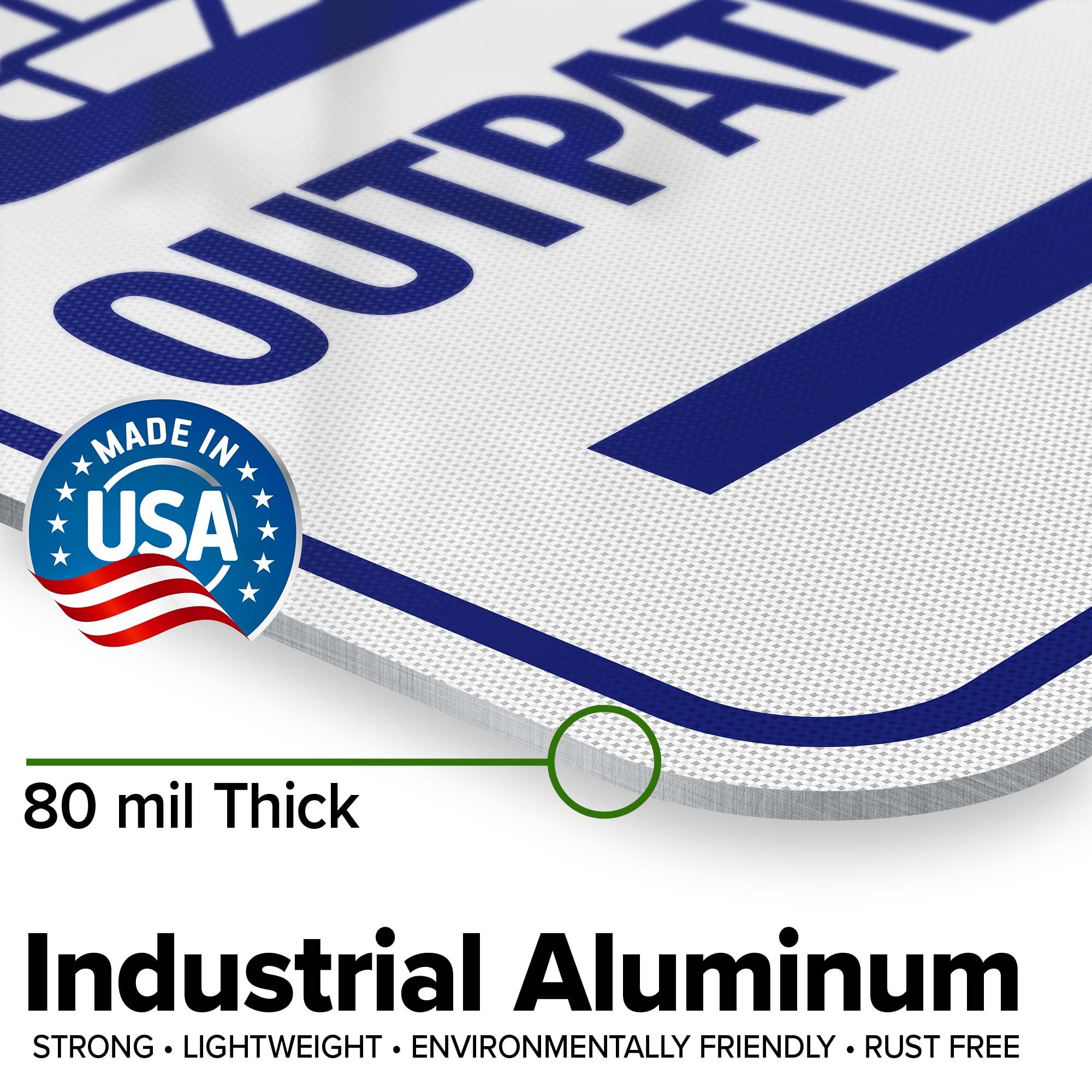 Proper Holding Temperature Bilingual Sign – 24x30 Inches, Reflective Aluminum, Made In USA By Sigo Signs - View #9