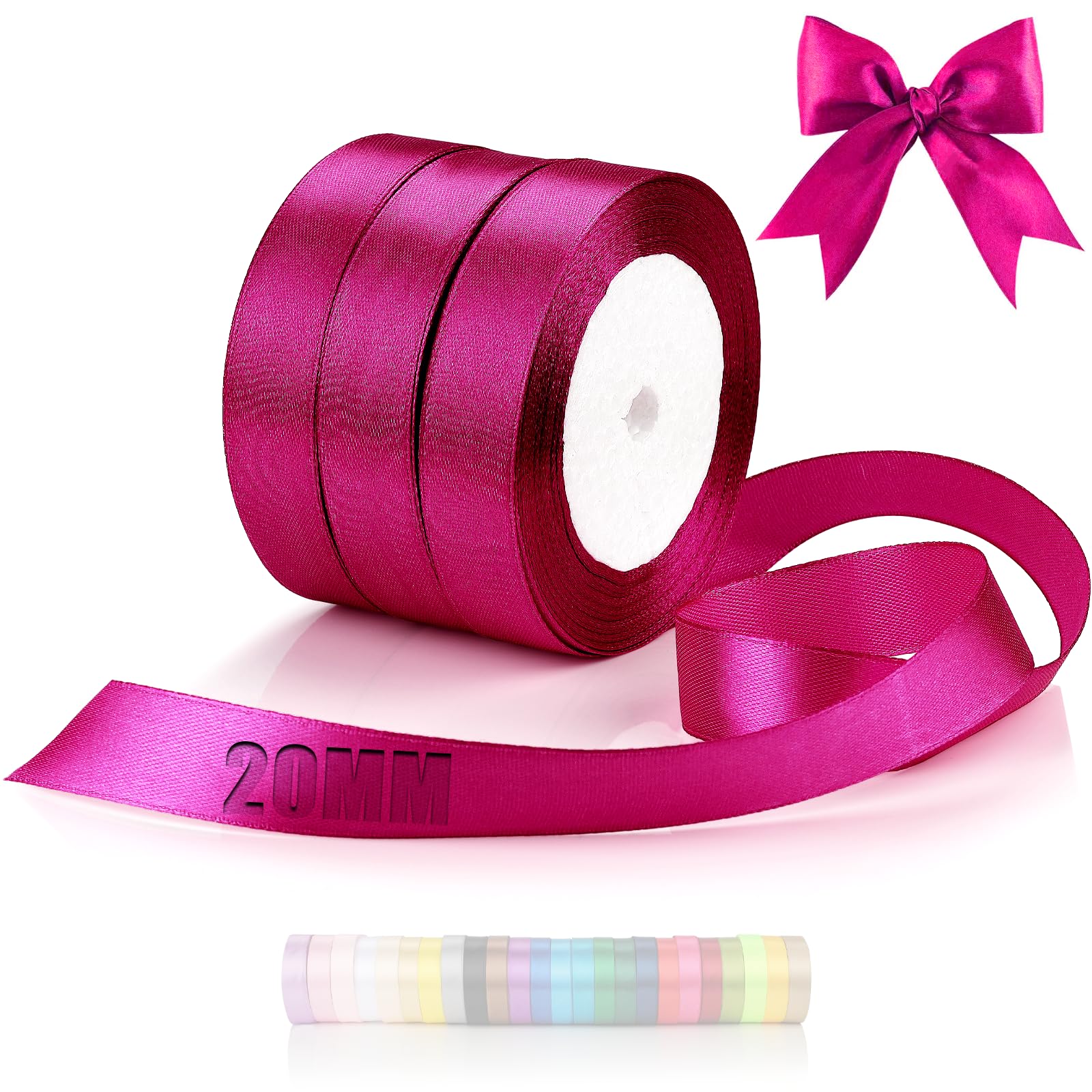 Netuno 1x rotolo nastro verde 12 mm x 32 m nastro raso decorativo nastrino satin per bomboniere regalo matrimonio Natale confezione regali cucito nastrini colorati verde satin ribbon green