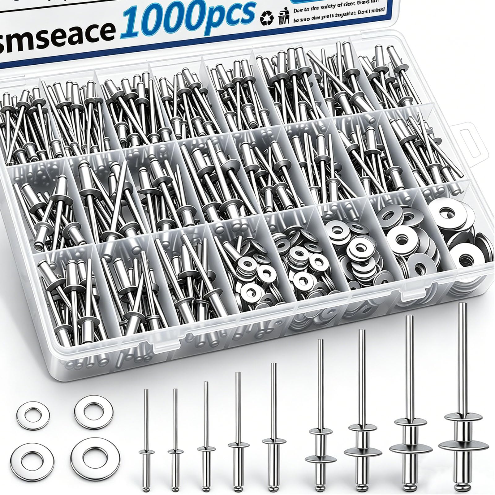 Stainless Steel Rivets Kit - 1000 Pcs -1