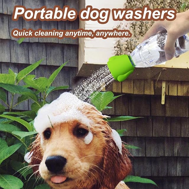 Foto 4 de 8 de SKUDA Ducha portátil para Botella Agua - Accesorio Silicona para Ducha Perro