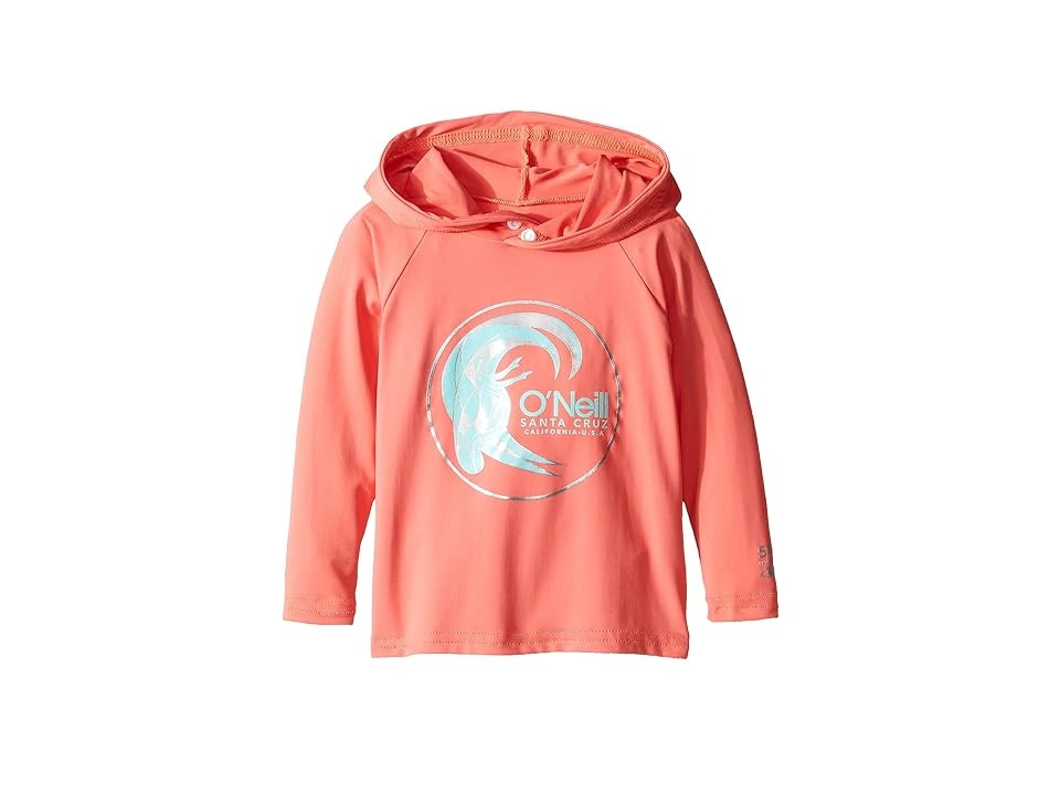 

O'Neill Kids Skins Hoodie (Infant/Toddler/Little Kids) (Coral) Kid's Swimwear