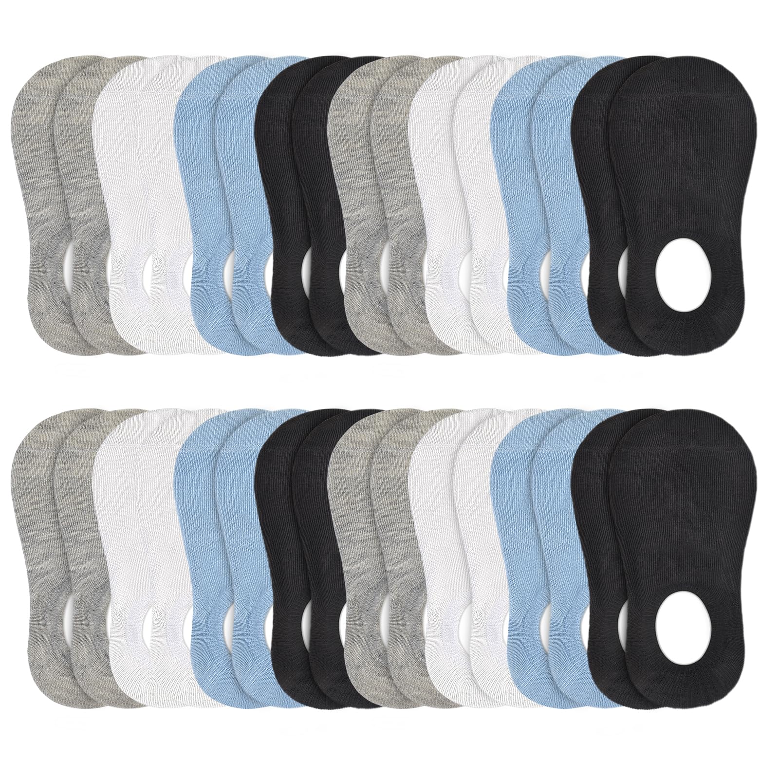 ZERULETS 16 Pairs Kids No Show Socks Toddler Low Cut Ankle Socks 2-13 Years
