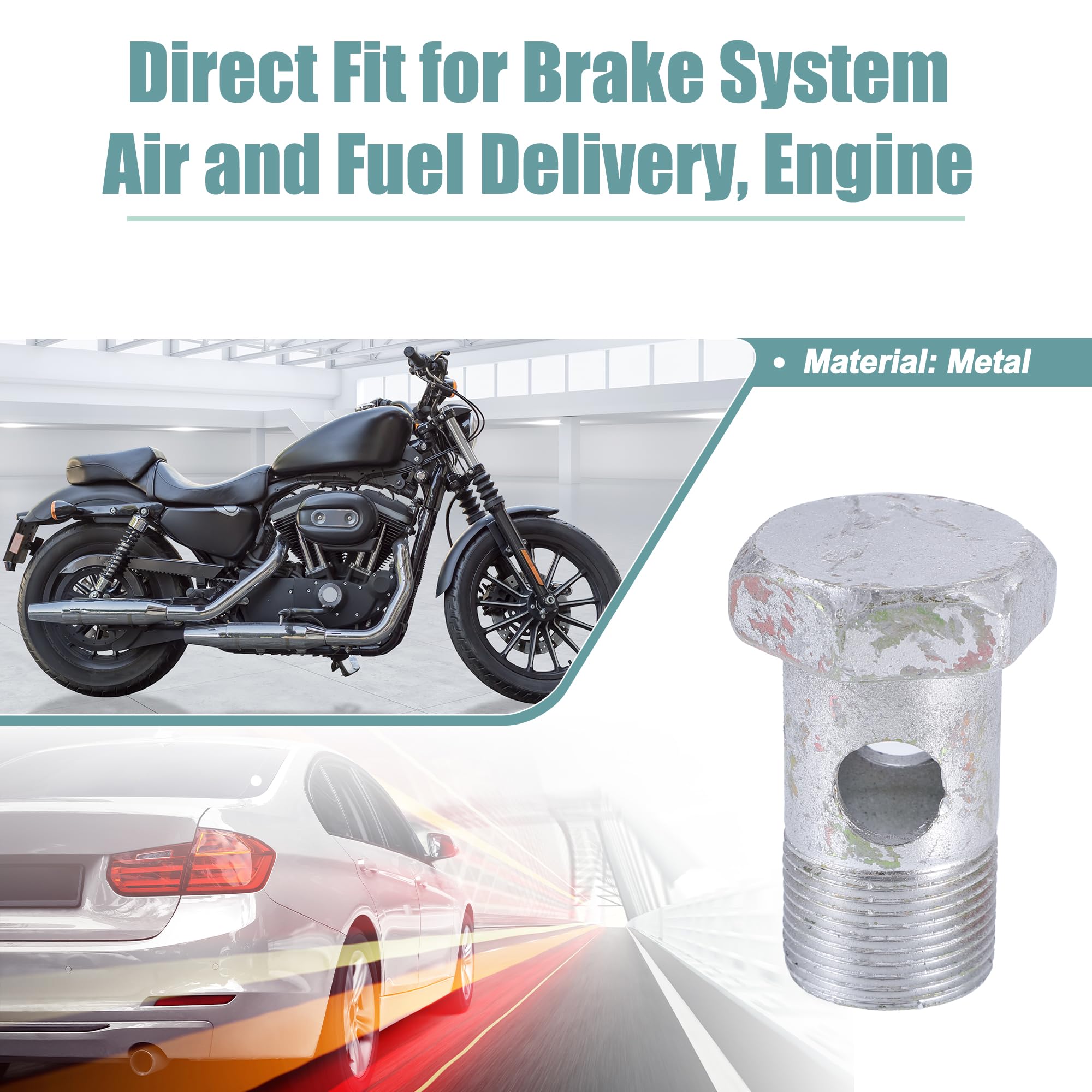 Amazon.com: ACROPIX Universal M24x1.5 52mm Length Motorcycle