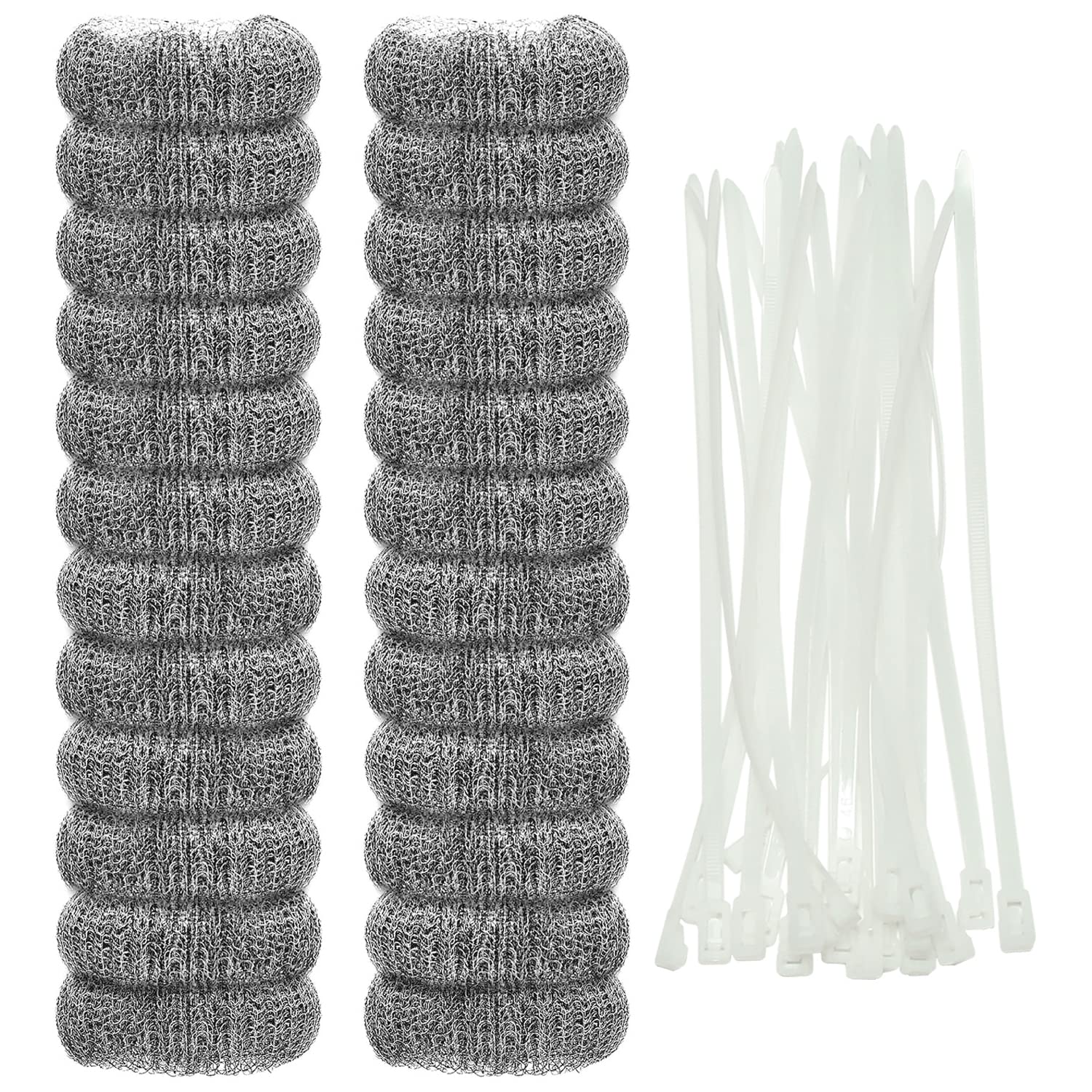MURDIZZO 24 Pieces Lint Traps Stainless Steel for Washing Machine Hose