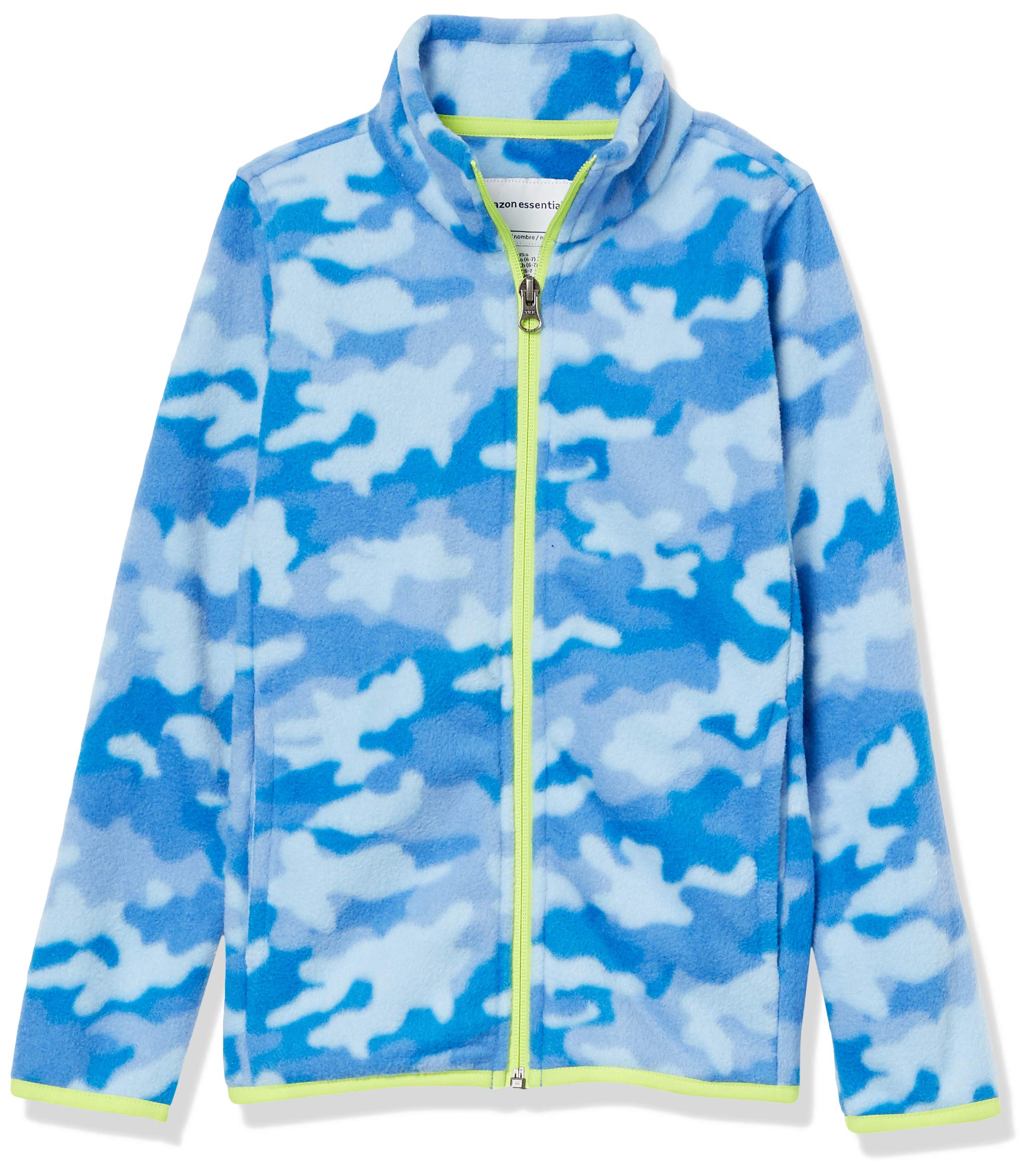 Amazon Essentials Boys and Toddlers' Polar Fleece Full-Zip Mock Jacket - Discontinued Colors