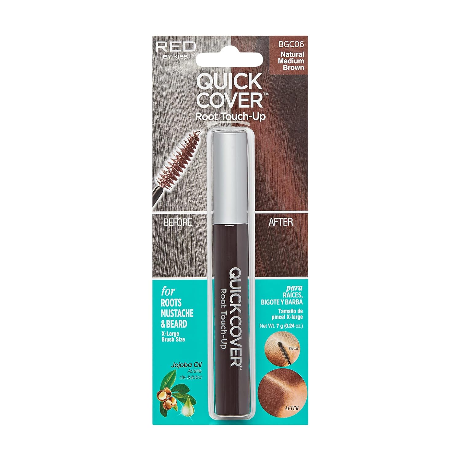 RED by Kiss Quick Cover Root Touch Up Mascara Water